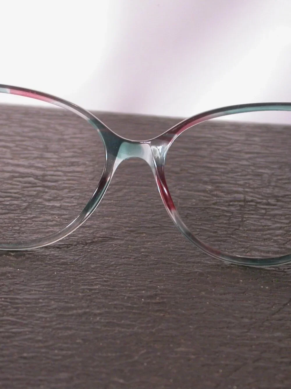 Fendi Pink Green Clear Designer Eyeglasses Made in Italy
